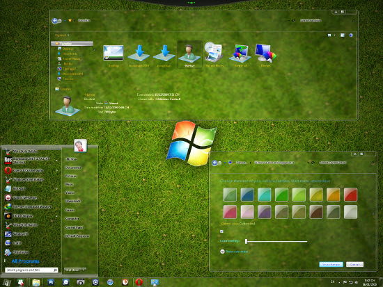 Tuesday Great Themes #8 FULL GLASS FOR WINDOWS 7 THEME