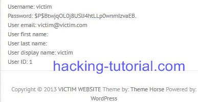 Hacking WordPress: Send Email Secretly About Website Information