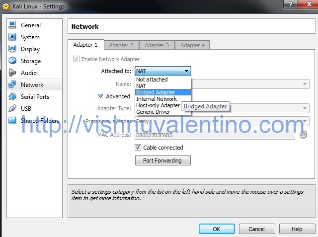 How To Enable The Network In Kali Linux Virtual Box 