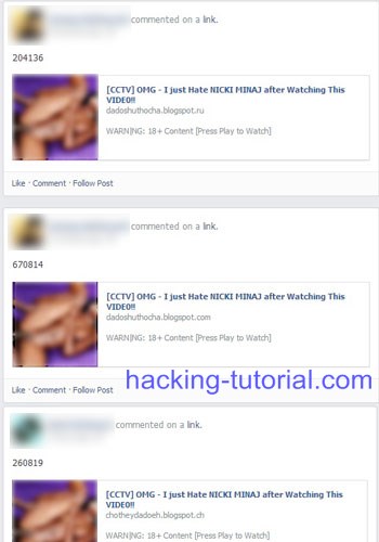 Hacking Facebook Scam