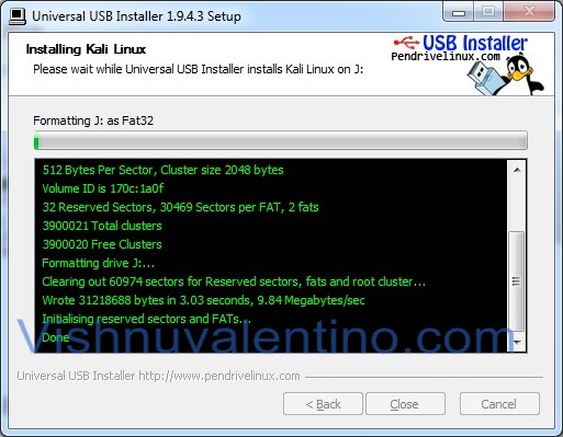 Create Bootable USB Kali Linux