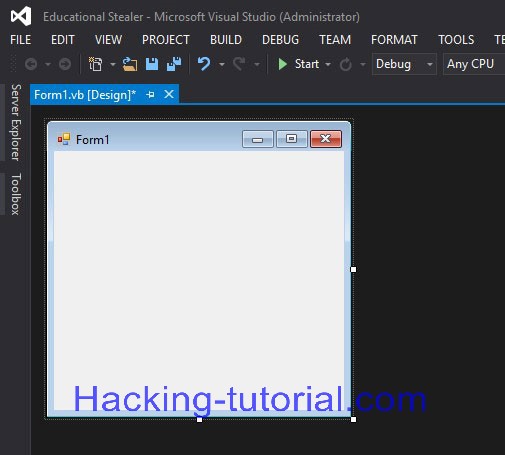 Cara Membuat Pencuri Kata Sandi menggunakan VB Visual Studio.net